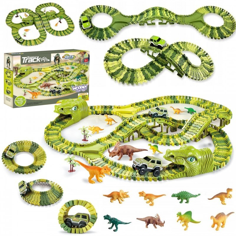 Dinosauruksen autorata XXL, 240 elementtiä