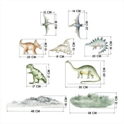 Dinosaurukset seinätarrasetti