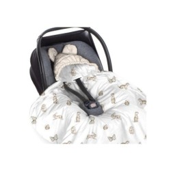 Dreamland auton istuimen peitto - ecru