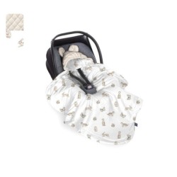 Dreamland auton istuimen peitto - ecru