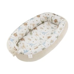 Ensiluokkainen vauvanpesä, bambu, dino/beige