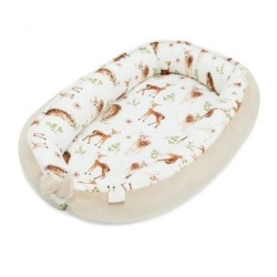 Ensiluokkainen vauvanpesä, bambu, peura/beige