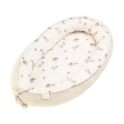 Ensiluokkainen vauvanpesä, bambu, puput/beige