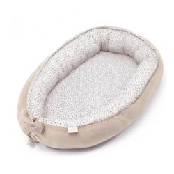 Ensiluokkainen vauvanpesä, bambu, stones beige/beige