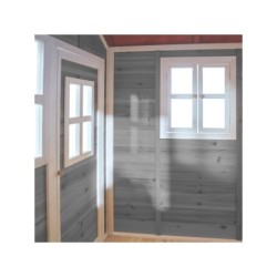 EXIT Loft 100 puinen leikkimökki - harmaa