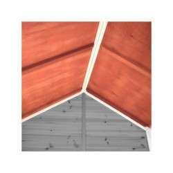 EXIT Loft 100 puinen leikkimökki - harmaa