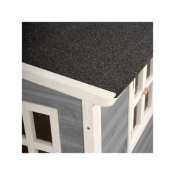 EXIT Loft 100 puinen leikkimökki - harmaa