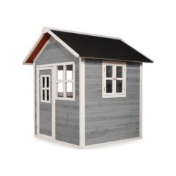 EXIT Loft 100 puinen leikkimökki - harmaa