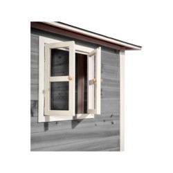 EXIT Loft 100 puinen leikkimökki - harmaa
