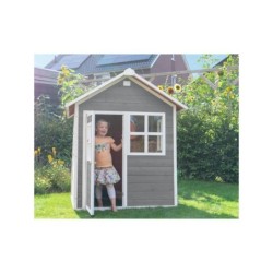 EXIT Loft 100 puinen leikkimökki - harmaa