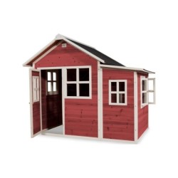 EXIT Loft 150 puinen leikkimökki - punainen