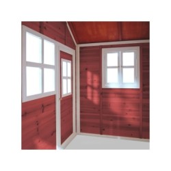 EXIT Loft 150 puinen leikkimökki - punainen