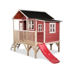 EXIT Loft 350 puinen leikkimökki - punainen