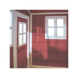 EXIT Loft 350 puinen leikkimökki - punainen