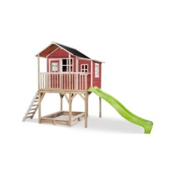 EXIT Loft 750 puinen leikkimökki - punainen