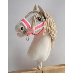 A3-hobbihevosriimu säädettävä pehmusteella, neon pinkki/valkoinen