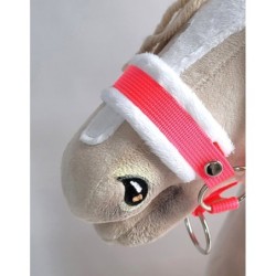 A3-hobbihevosriimu säädettävä pehmusteella, neon pinkki/valkoinen