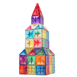 108-osainen Dream Castle Series MNTL värikäs magneettinen rakennuspalikkasetti