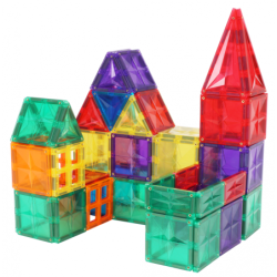 108-osainen Dream Castle Series MNTL värikäs magneettinen rakennuspalikkasetti