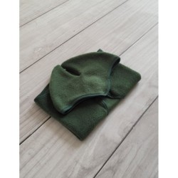 A4 harrastushevosen fleecehuopa + korvat, pullonvihreä