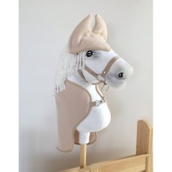 A4 hobby hevosen fleecepeitto + korvat, beige